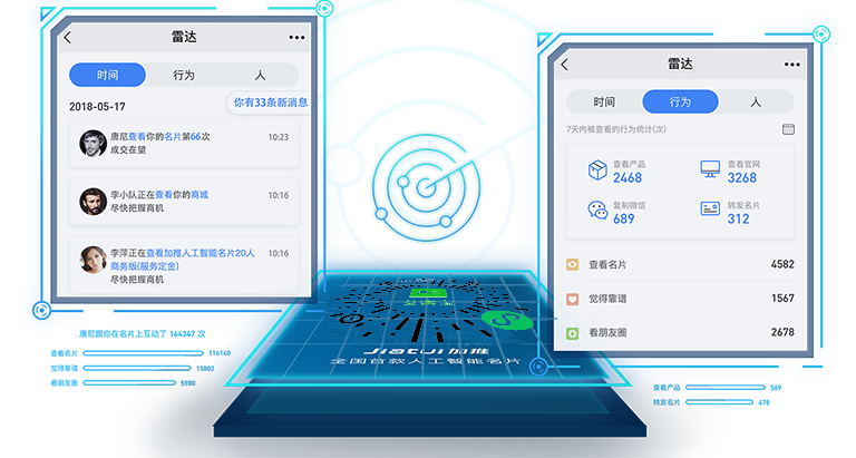 智能名片+小程序   连接微信十亿用户_AI雷达